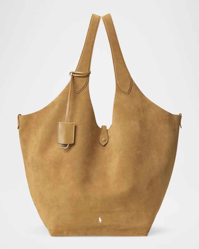 Polo Play Suede Large Tote Bag